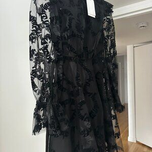 Zimmermann Black Lace Dress NWT